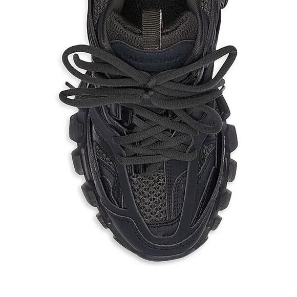 Balenciaga Track Clear Sole Low-Top Sneakers -Men's 14 Black - Picture 4 of 5